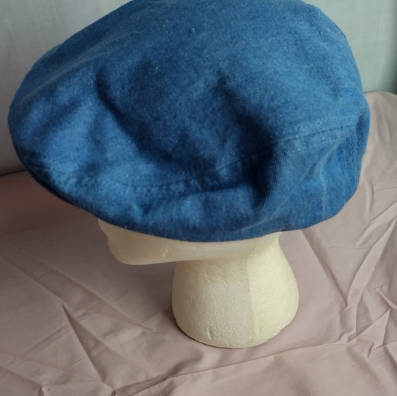 Vtg Denim Paperboy Hat By  Head Shots Medium 7 1/8 - 7 1/4 Kmart New Old Stock - Picture 9 of 9